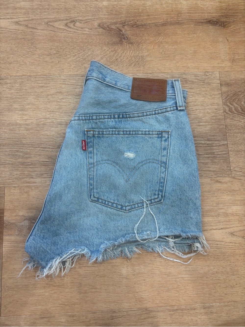 Levi's Light Blue Denim Jean Shorts